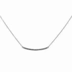 0.18ctw Round Diamond Bar Necklace - Yellow Gold