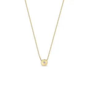 14k Diamond Nugget Necklace