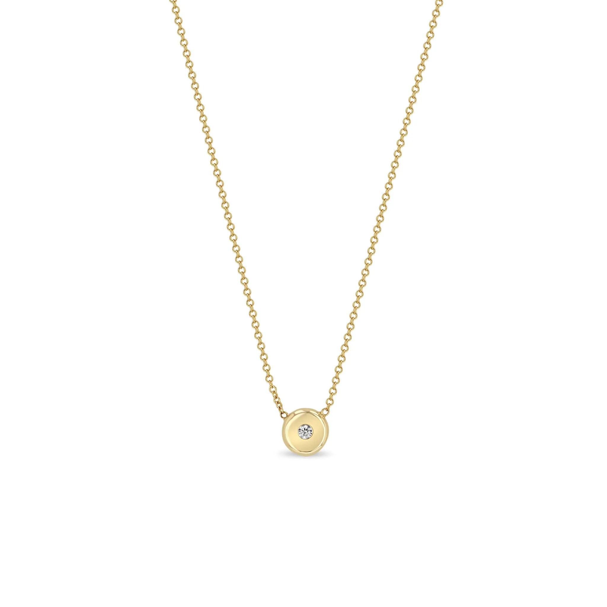 14k Diamond Nugget Necklace