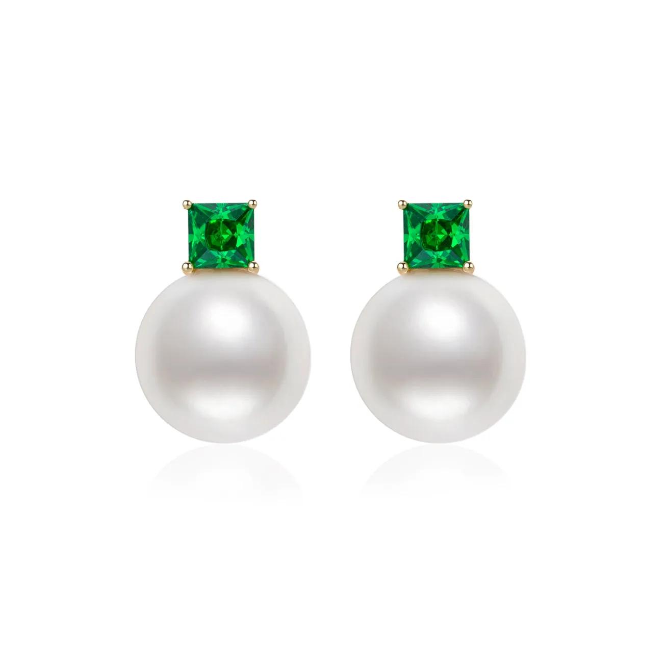 18k Gold Freshwater Pearl Earrings KE00104