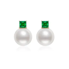 18k Gold Freshwater Pearl Earrings KE00104