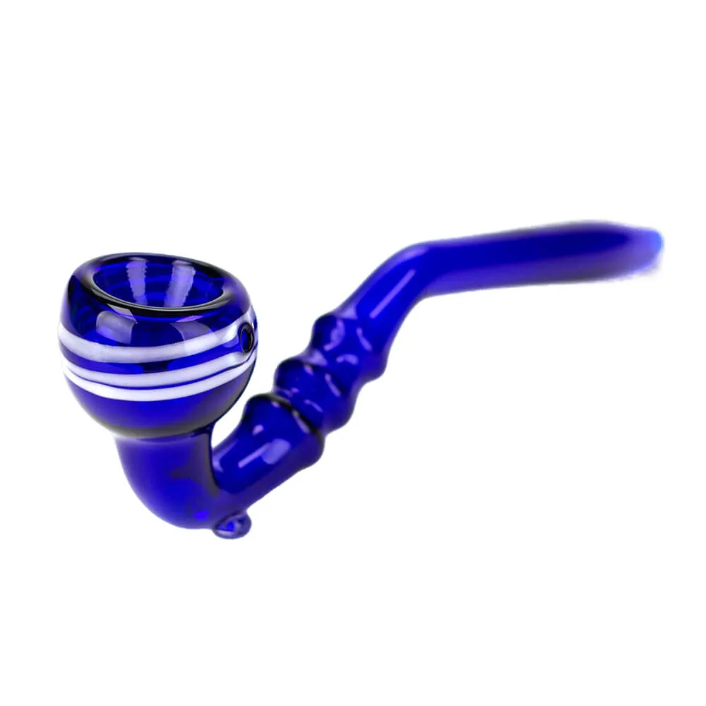 8" Gandalf Blue Glass Hand Pipe Pack of 2