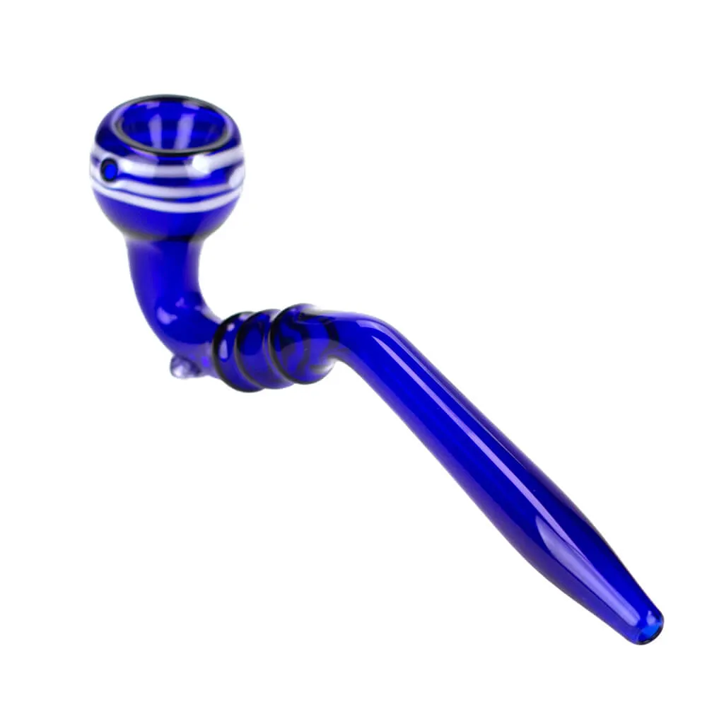 8" Gandalf Blue Glass Hand Pipe Pack of 2