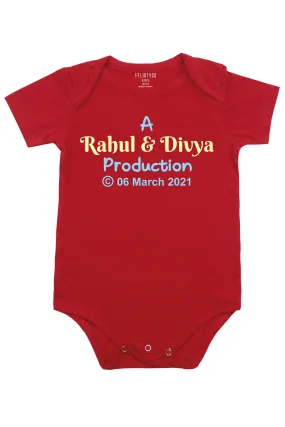 A Production Baby Romper | Onesies w/ Custom Name