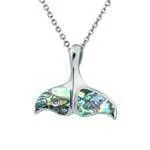 Abalone Migrating Whale Tail Pendant