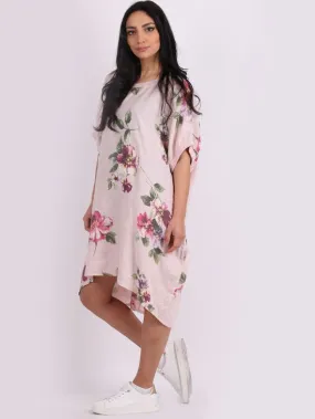 ADELINE Linen Dress LIGHT PINK