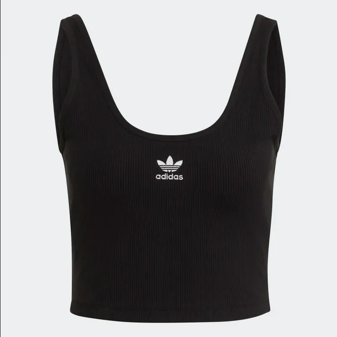 Adidas Essentials Rib women's tank top HF3399 black 