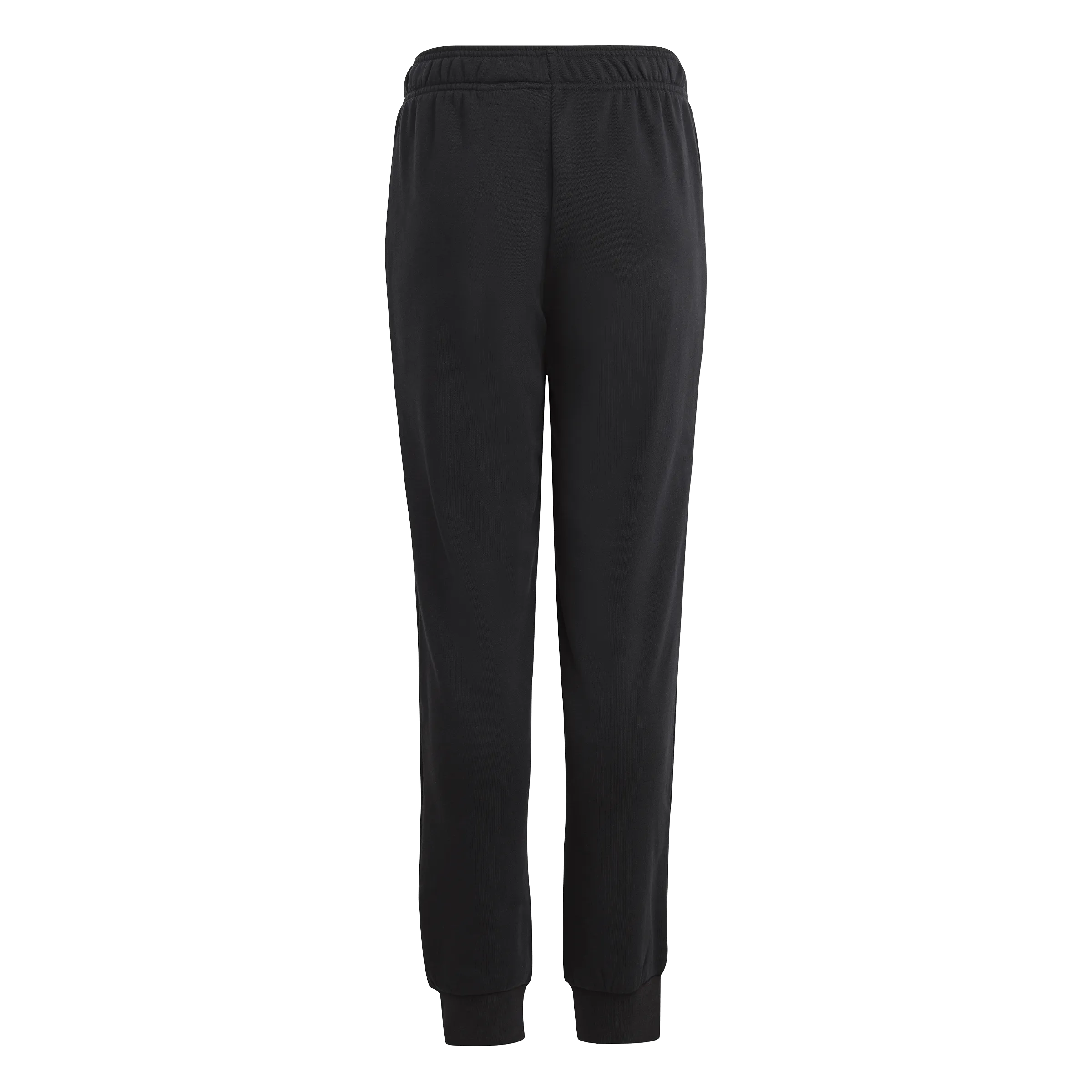 ADIDAS JUNIOR ESSENTIALS REGULAR FIT BIG LOGO COTTON BLACK TRACKPANTS