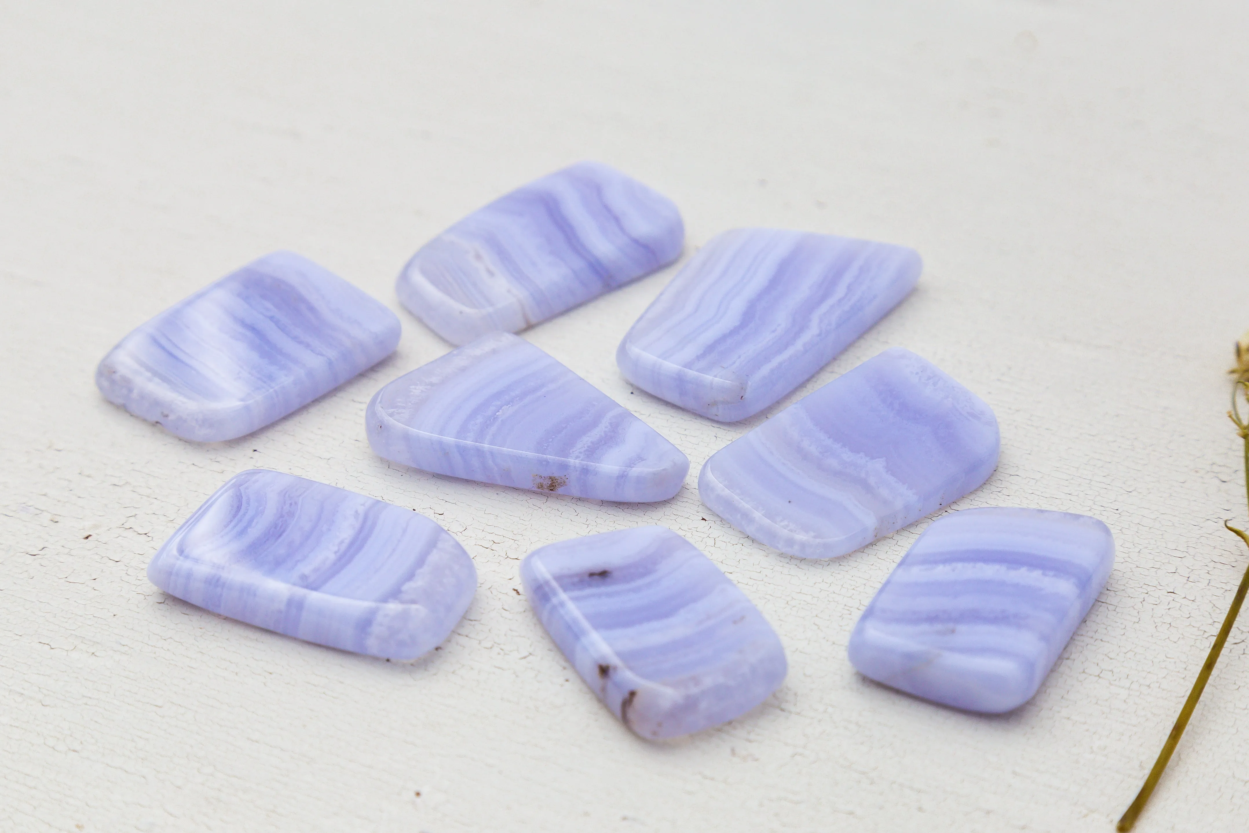 Agate - Blue Lace, Small Slabs, AA Grade