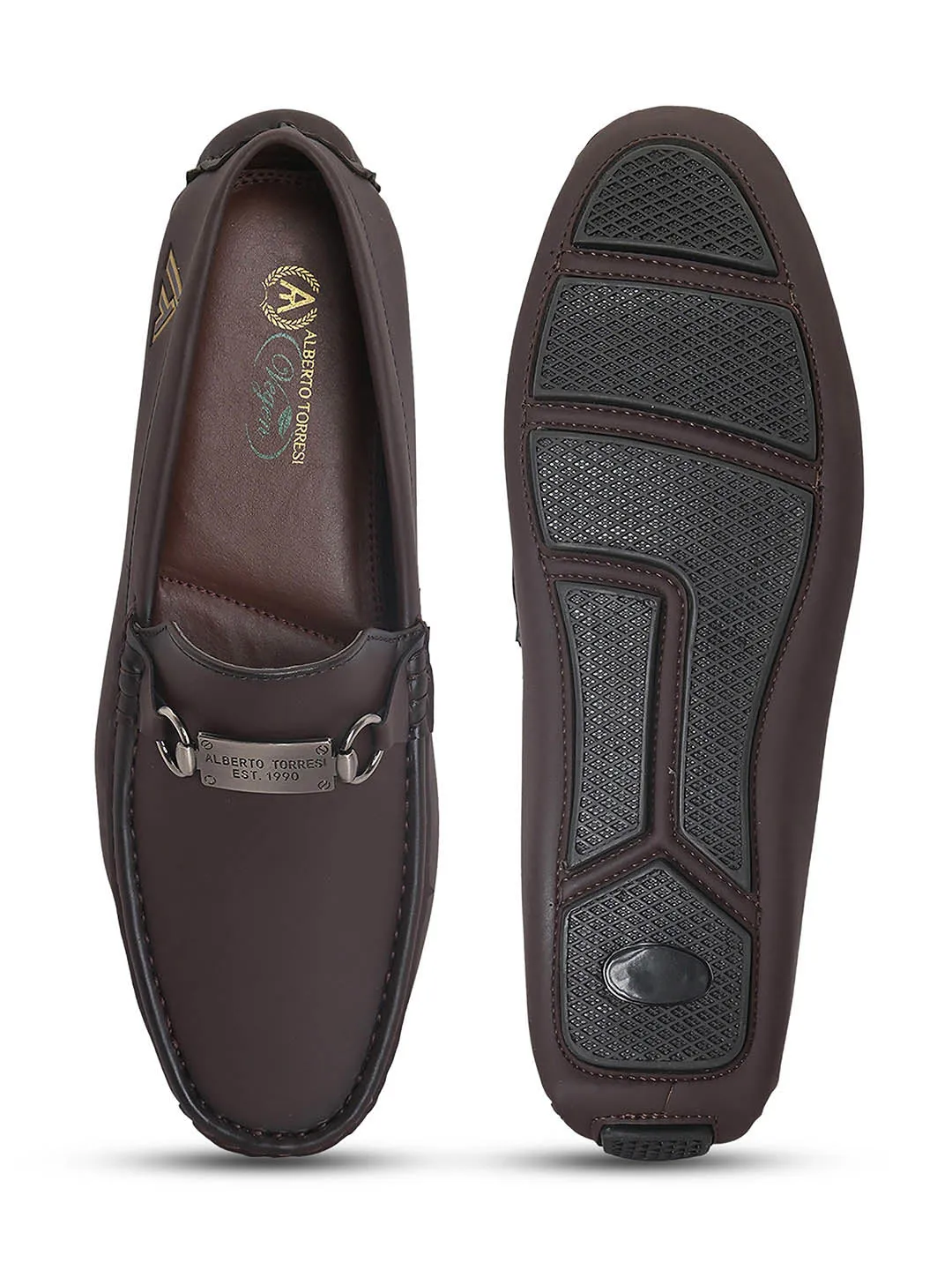 Alberto torresi Synthetic Brown Casual Loafers