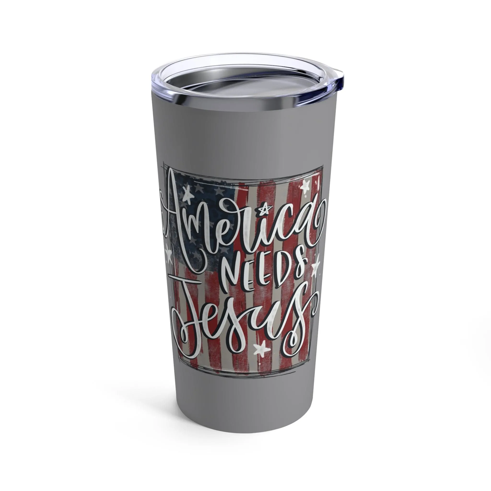 America Needs Jesus Tumbler 20oz