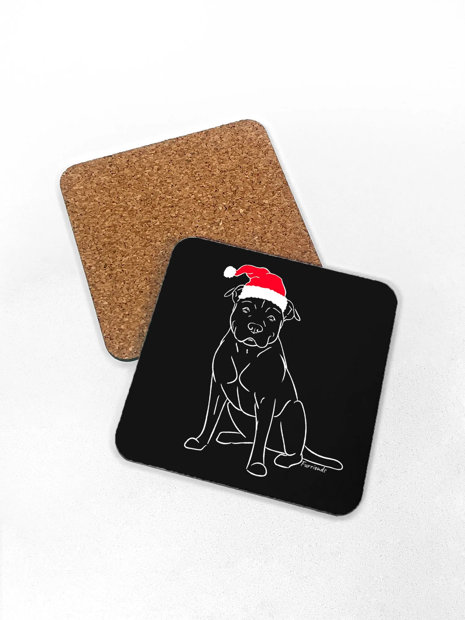 American Staffordshire Terrier Christmas Edition Coaster