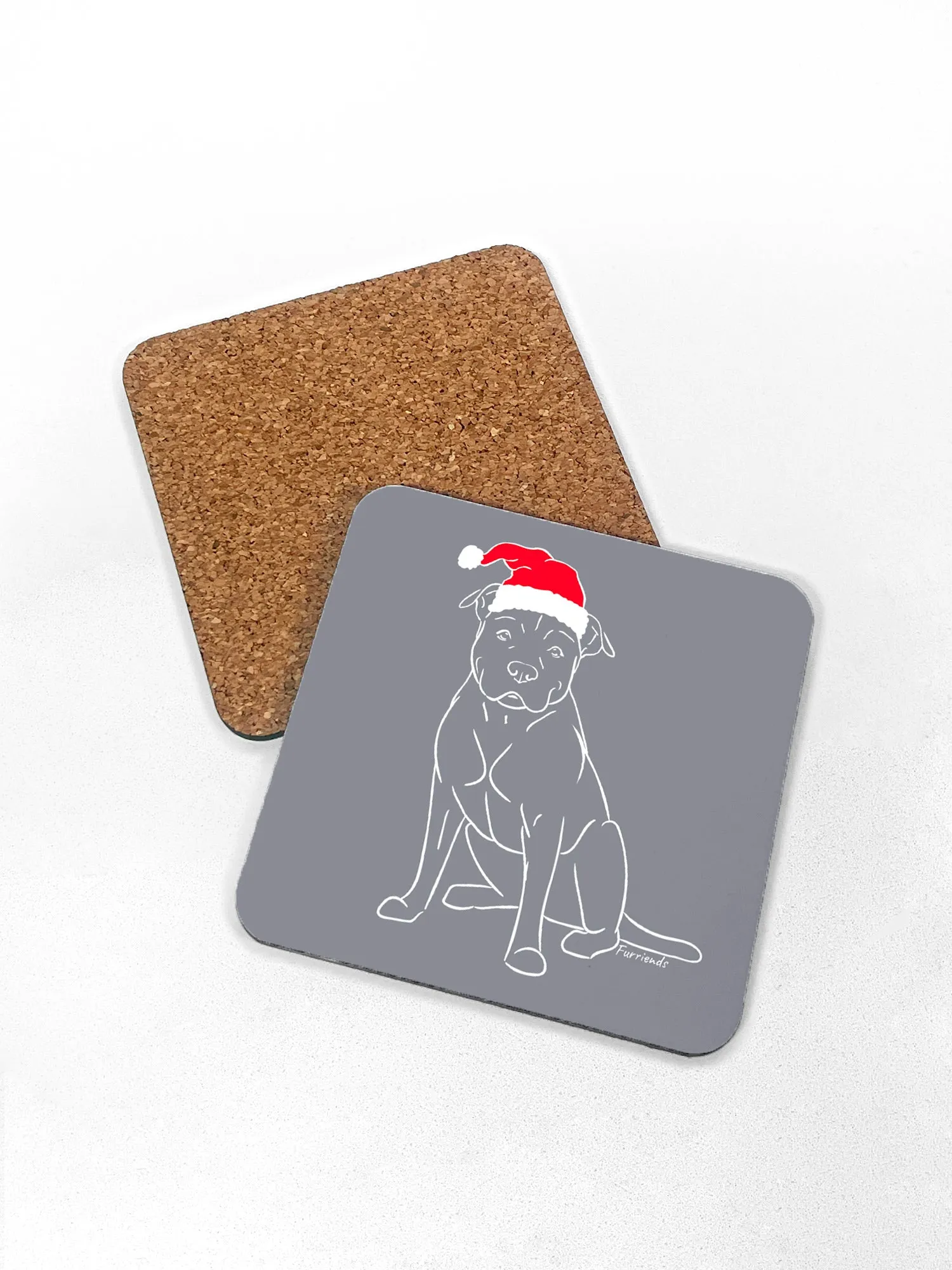 American Staffordshire Terrier Christmas Edition Coaster