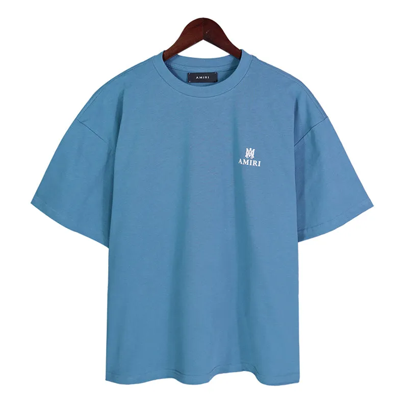 AMIRI MA Bar Club logo Tee Blue