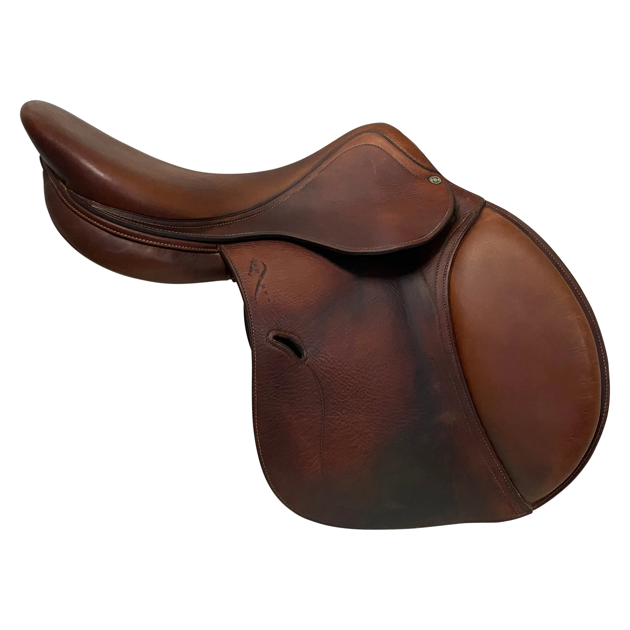 Antarès 2006 Buffalo Jumping Saddle in Cognac - 17.5E- 2N Flap