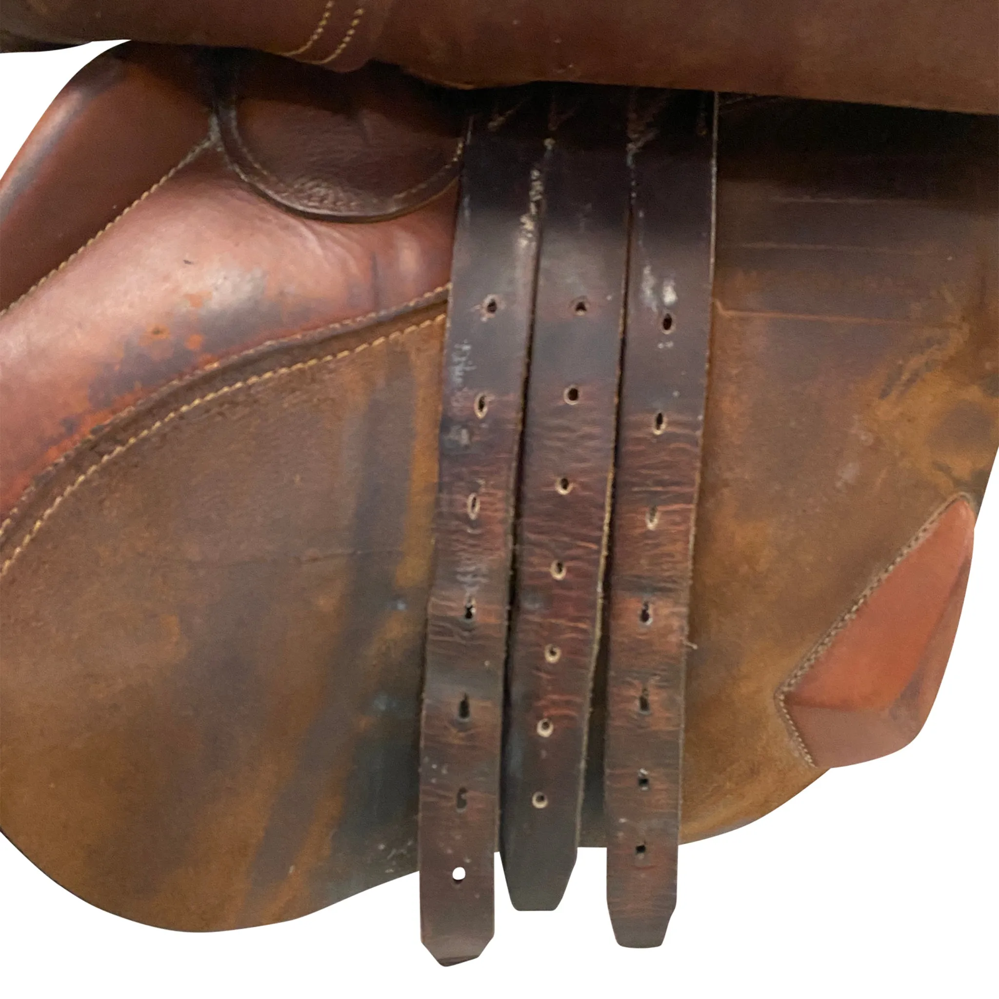 Antarès 2006 Buffalo Jumping Saddle in Cognac - 17.5E- 2N Flap