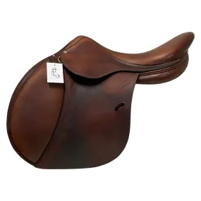 Antarès 2006 Buffalo Jumping Saddle in Cognac - 17.5E- 2N Flap