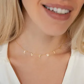 Apollo Letter Name Necklace