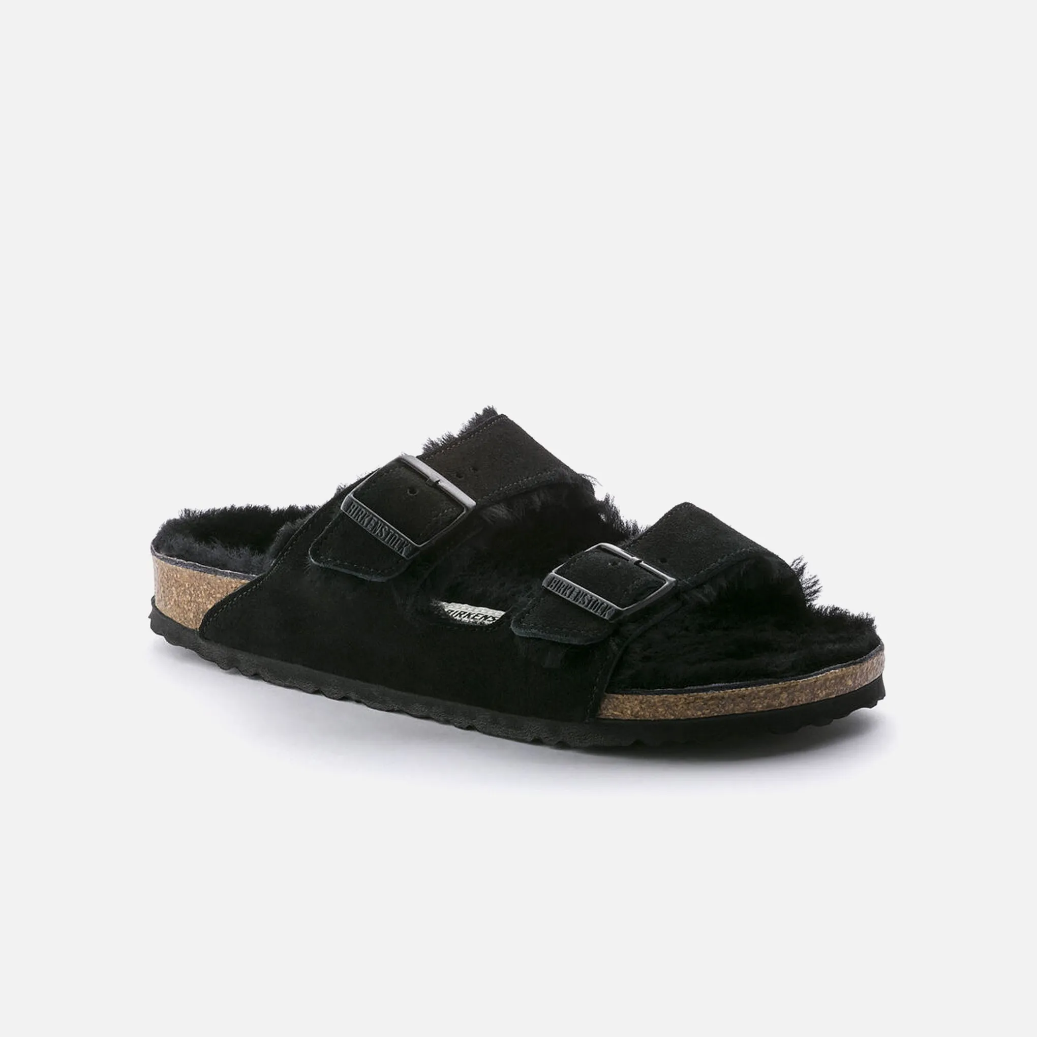 Arizona Shearling Suede Leather - Black