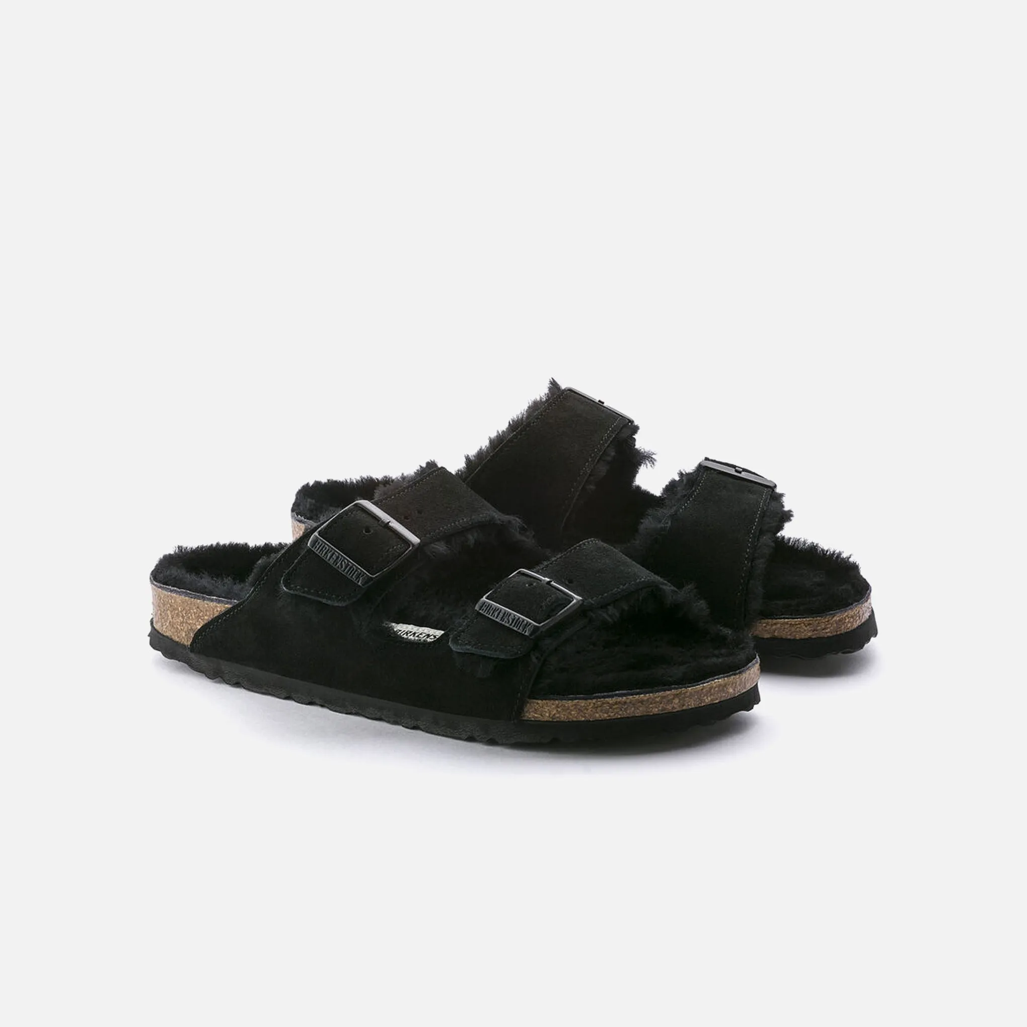 Arizona Shearling Suede Leather - Black