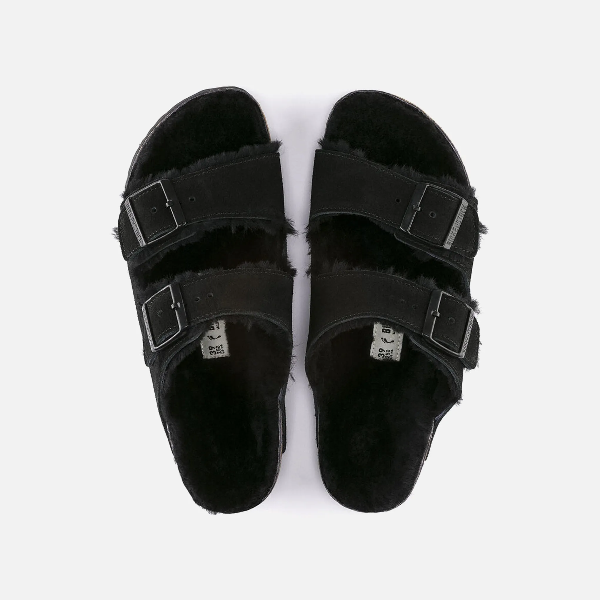 Arizona Shearling Suede Leather - Black