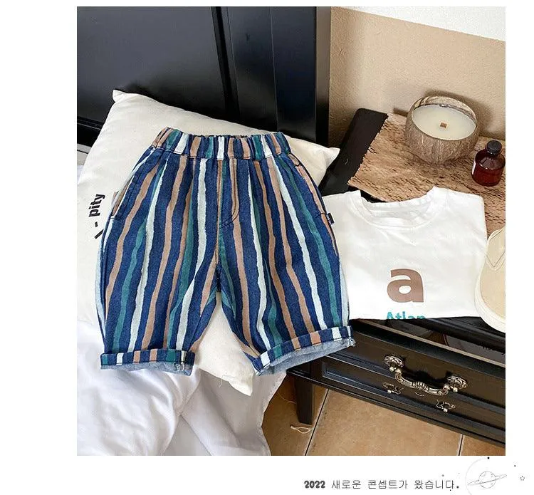 Baby Kid Boys Striped Shorts