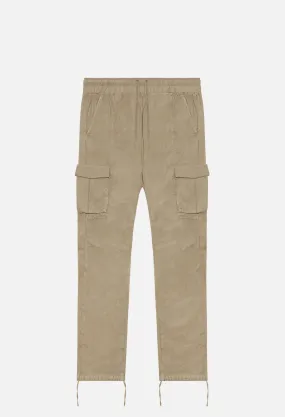 Back Sateen Cargo Pants / Khaki