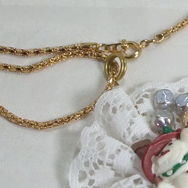 Balbina Christmas Lace Pendant Necklace