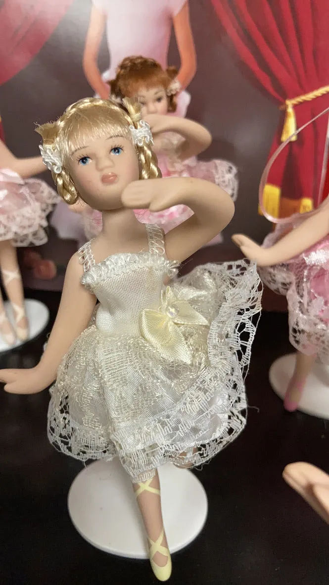 Ballerina Porcelain Doll Ornament