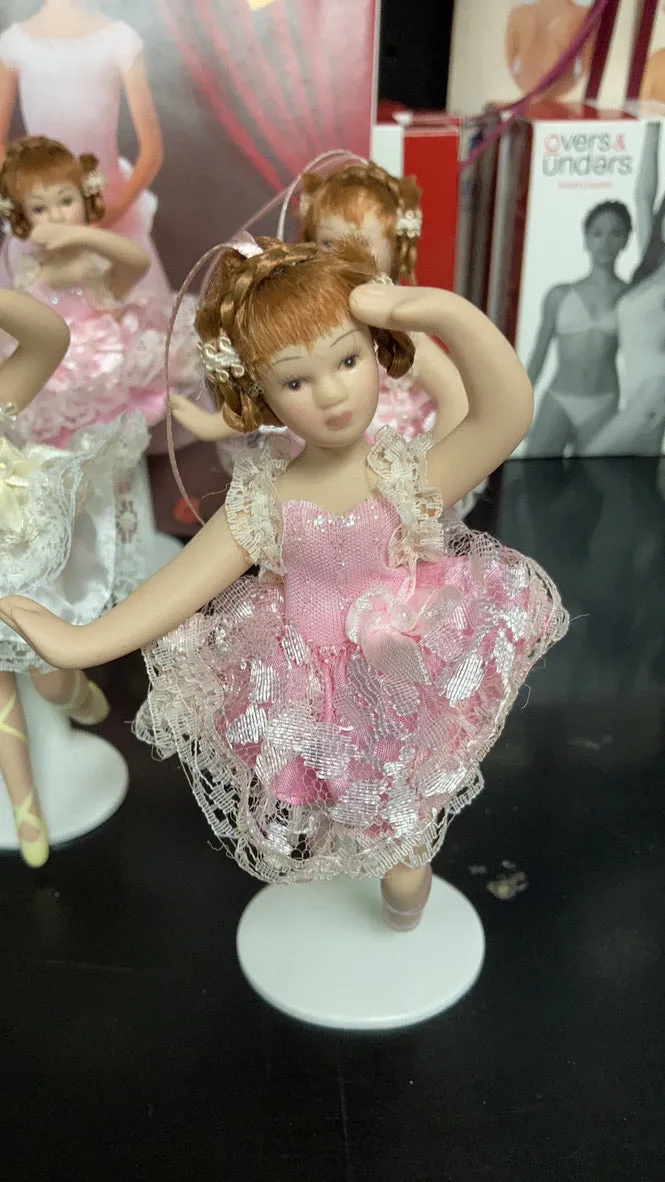 Ballerina Porcelain Doll Ornament