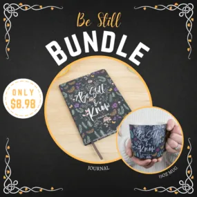 Be Still Journal   15oz Mug Bundle  - $8.98