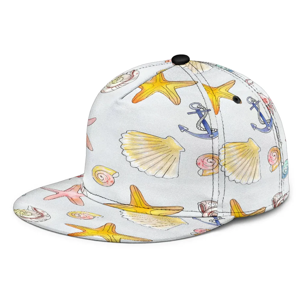 Beach Theme Snapback Hat