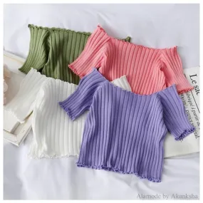 Beth Ribbed Tops