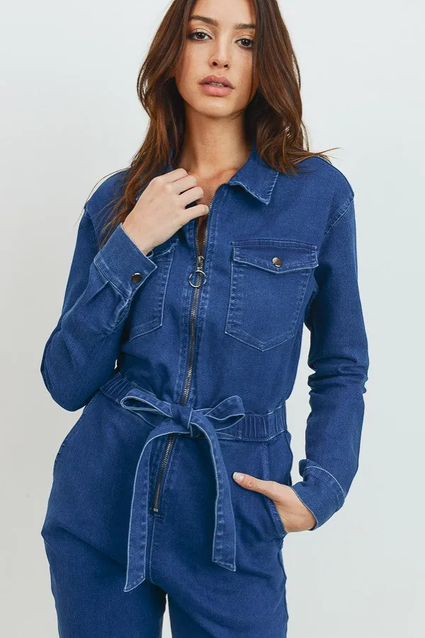 Better Than Basic Denim Jumpsuit