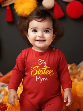 Big Sister Baby Romper | Onesies w/ Custom Name