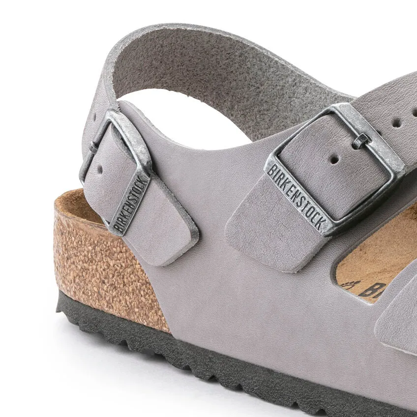 Birkenstock Men's Milano Natural Leather (Stone Coin - Regular Fit)