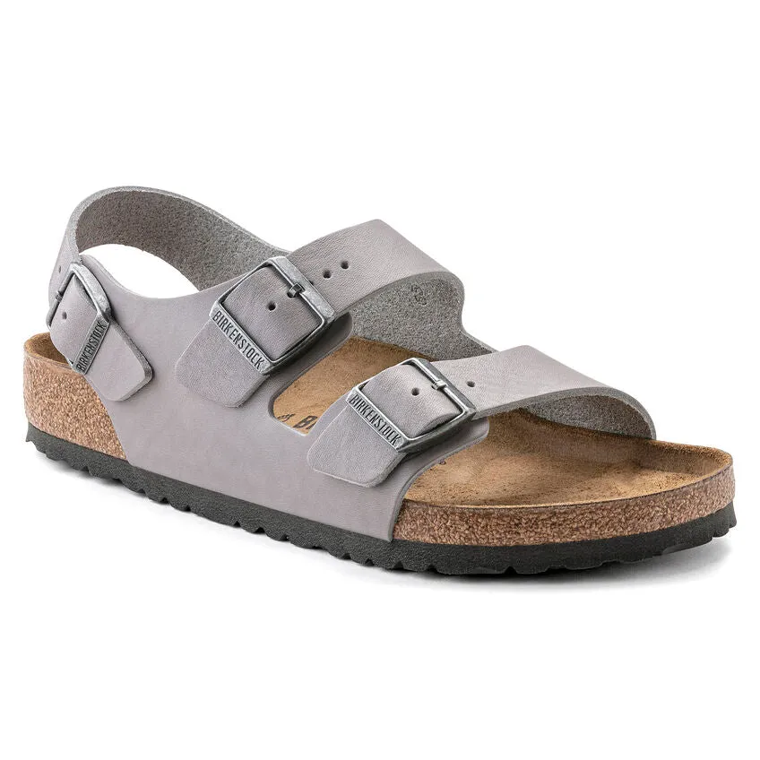 Birkenstock Men's Milano Natural Leather (Stone Coin - Regular Fit)