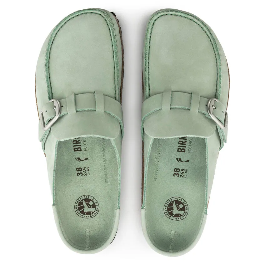 Birkenstock Women's Buckley Nubuck Leather (Matcha - Narrow Fit)