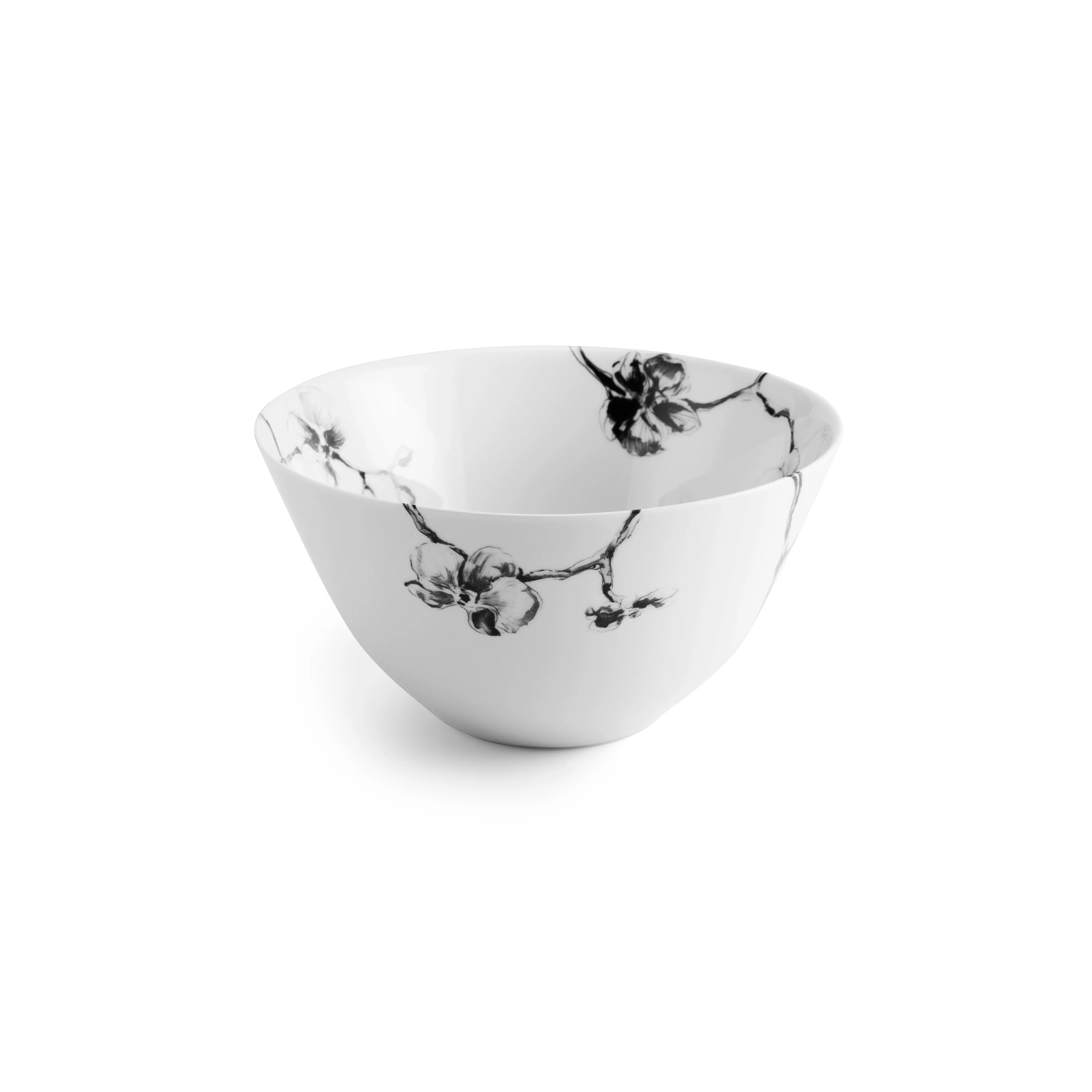 Black Orchid Serving Bowl