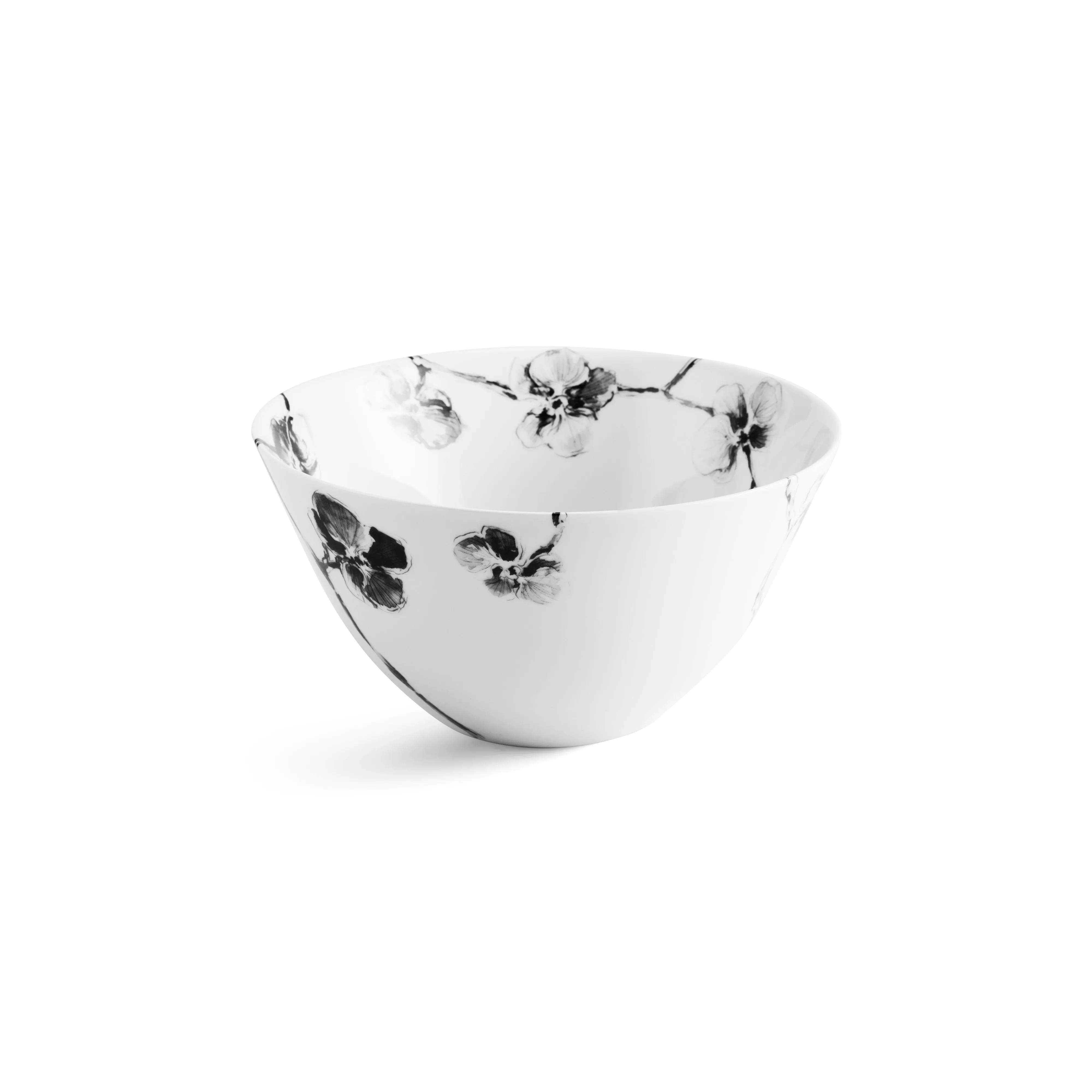 Black Orchid Serving Bowl