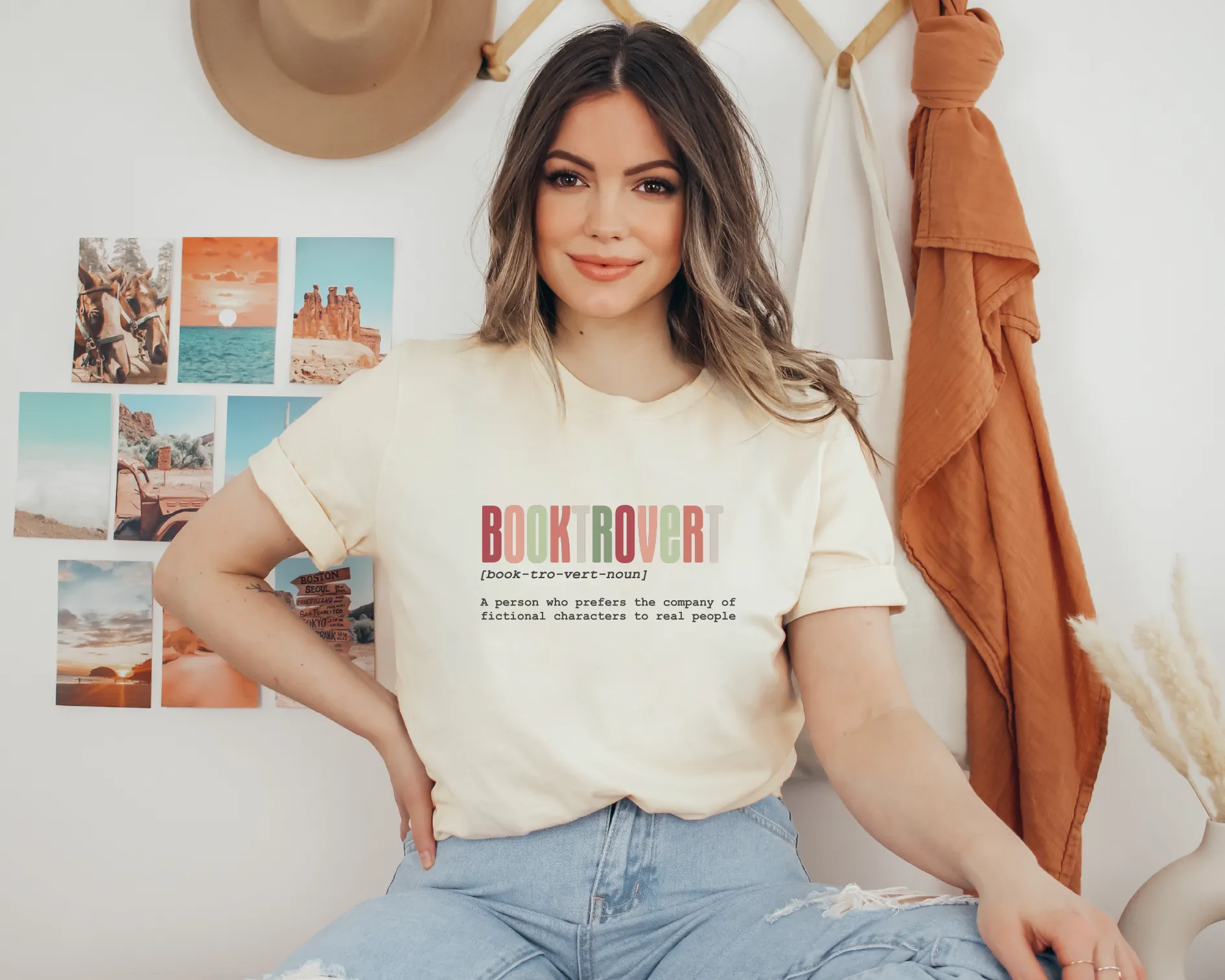 Bright Booktrovert Bella Canvas Tees