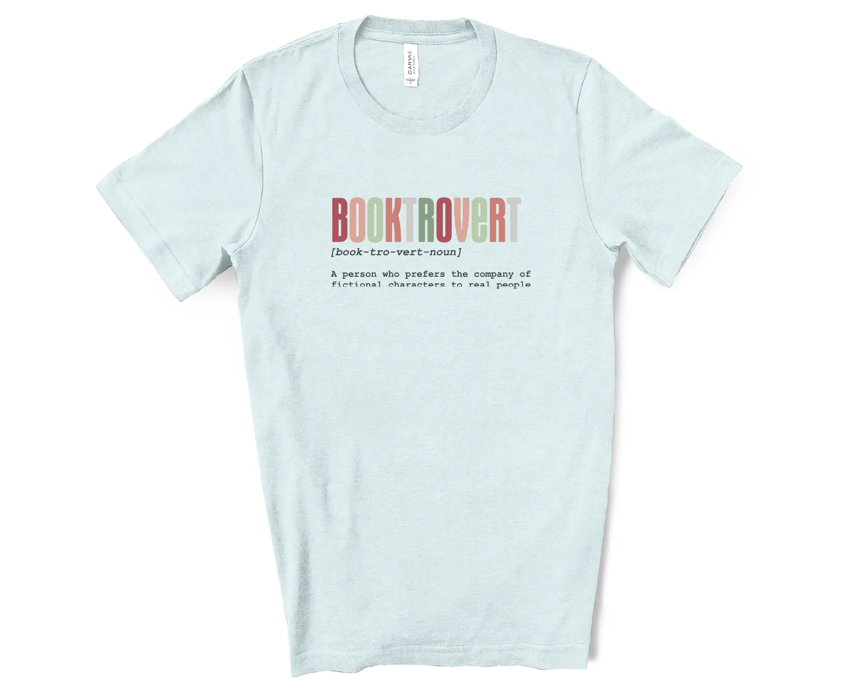 Bright Booktrovert Bella Canvas Tees