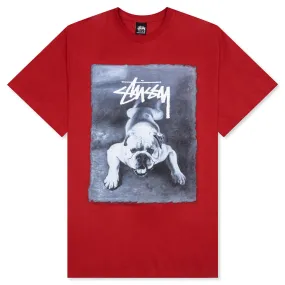 Bulldog Tee - Dark Red