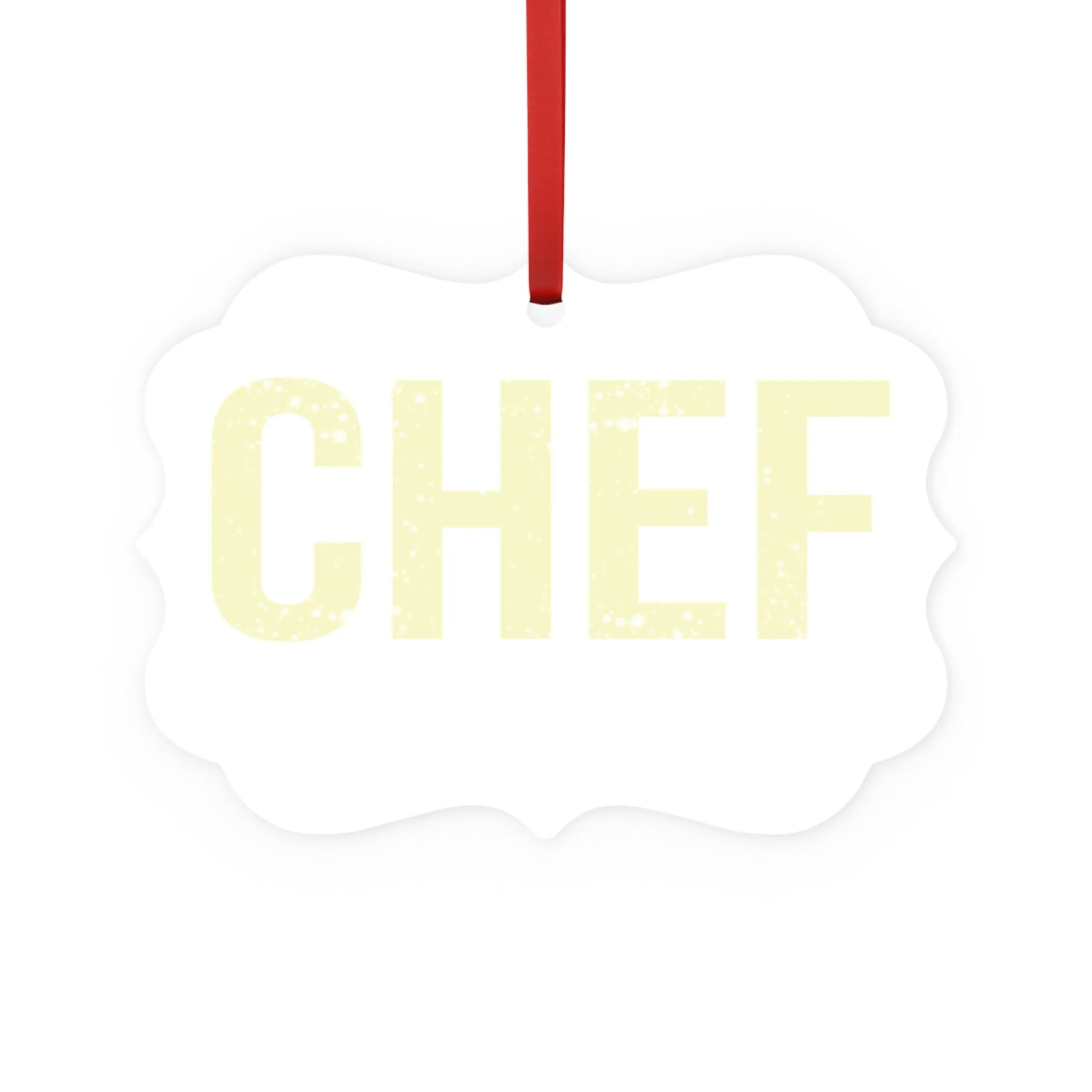 Chef Metal Plaque Ornament