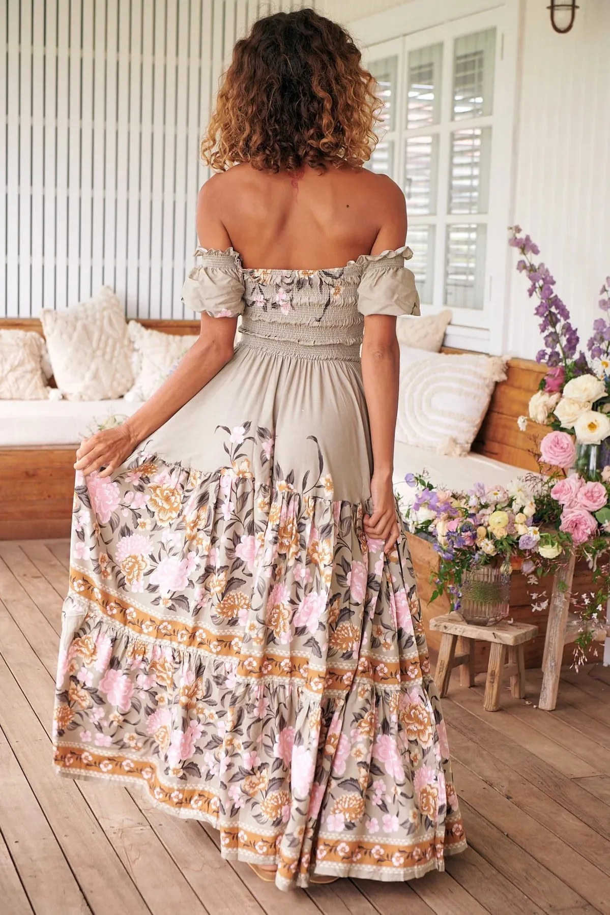 Claudette Maxi Dress Adore You print