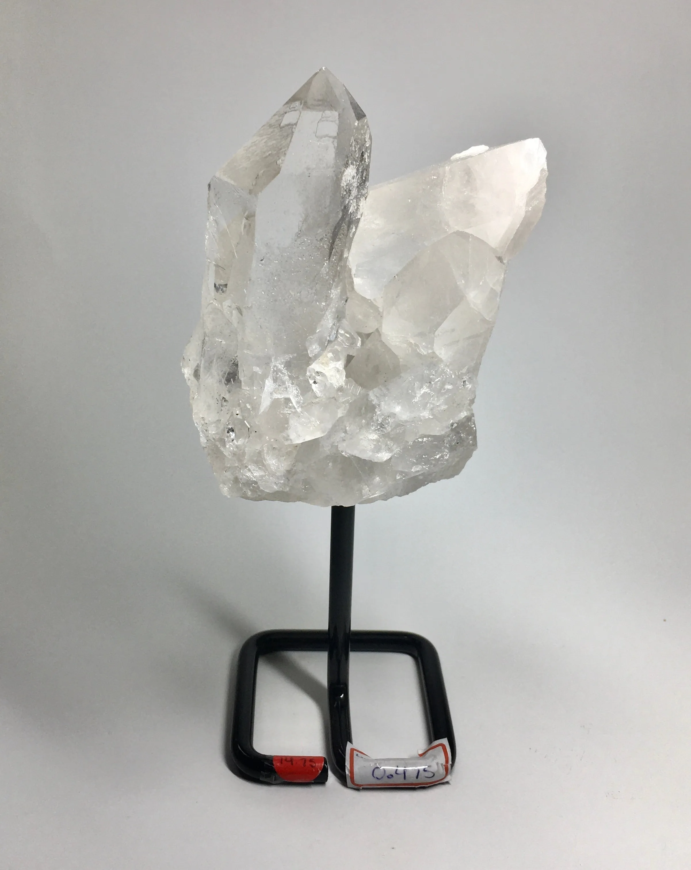 Clear Quartz Cluster on Stand