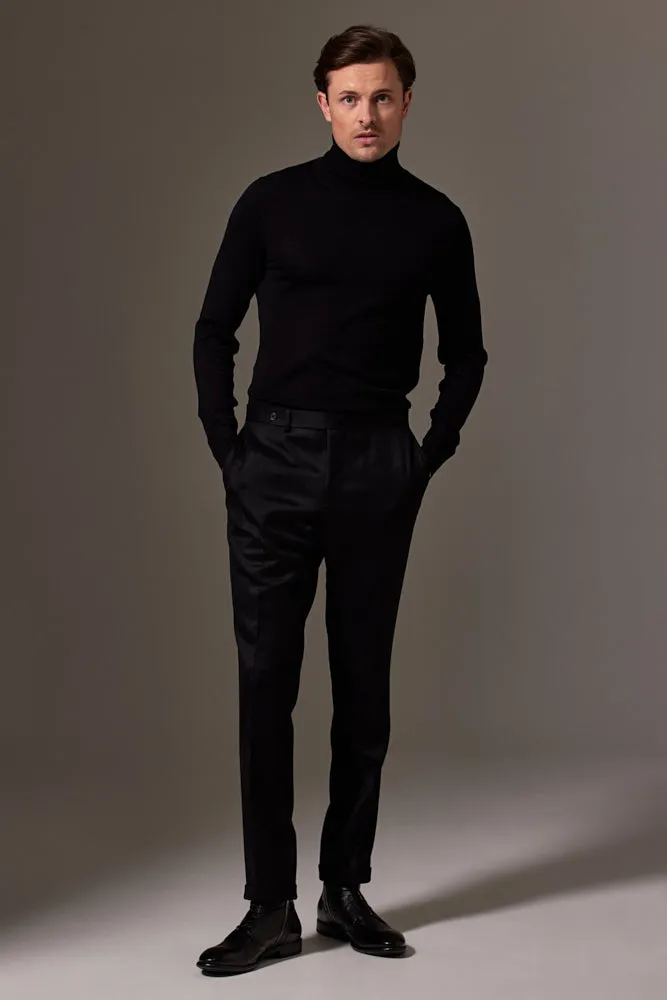 Como Trouser - Black Twill