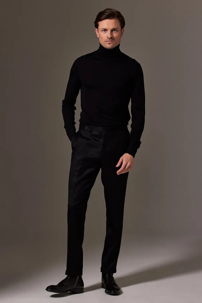 Como Trouser - Black Twill