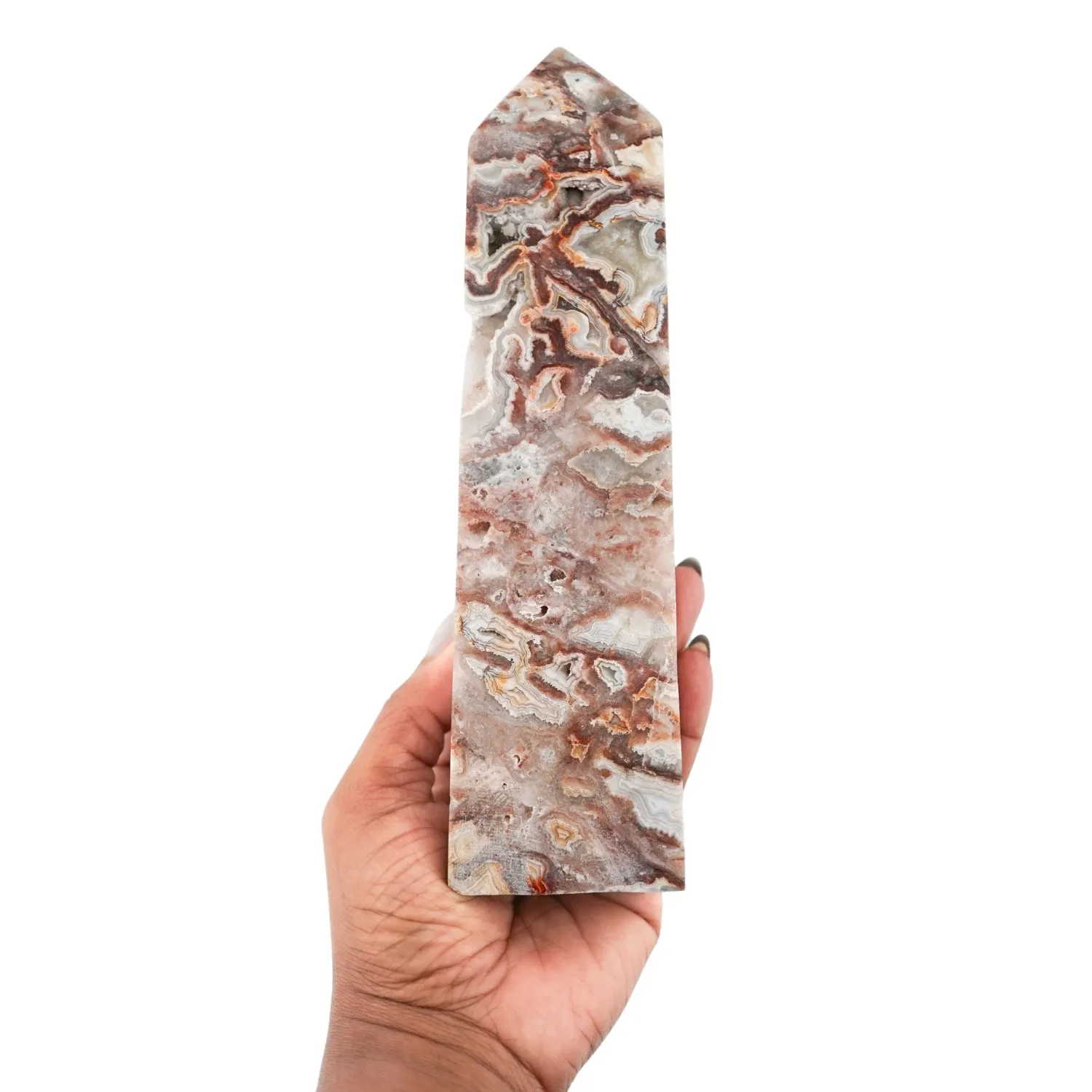 Crazy Lace Agate Pillar