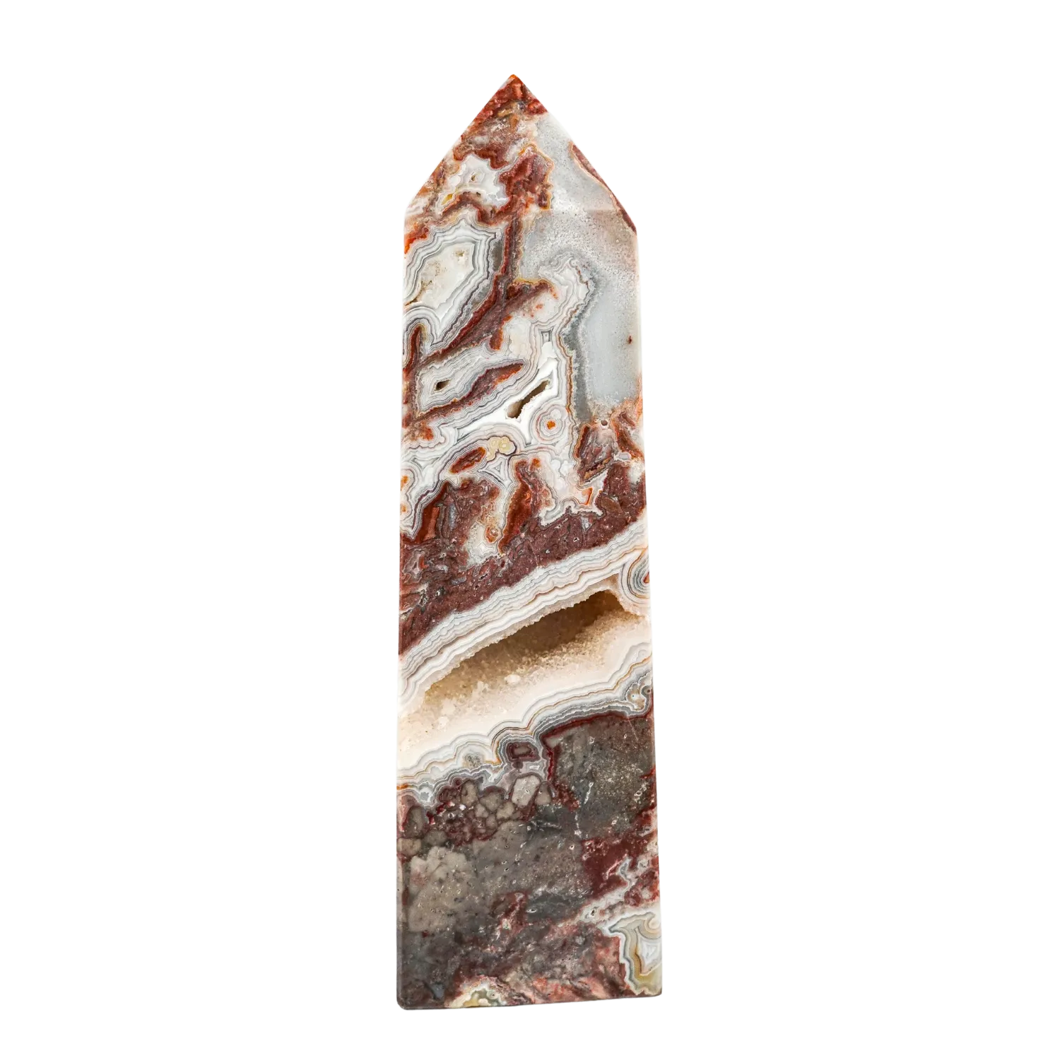 Crazy Lace Agate Pillar